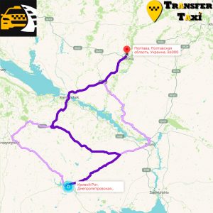 Міжміське Трансфер Таксі Кривий Ріг - Полтава